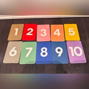 NWOT Kiwico Panda Crate Vibrant Number Counting Learning Flash Cards Set Toddler